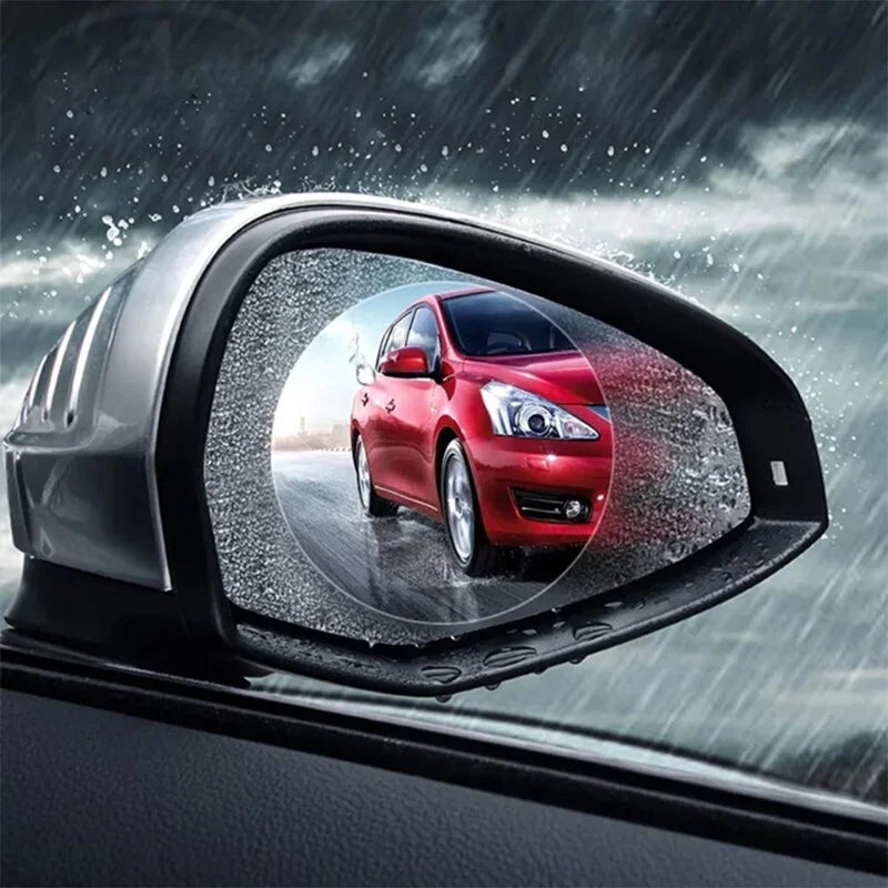 2pcs Rearview Mirror Rainproof Clear Film Sticker Protective for Car Motorcycle Bicycle Bike View Mirror AntiFog Waterproof Film