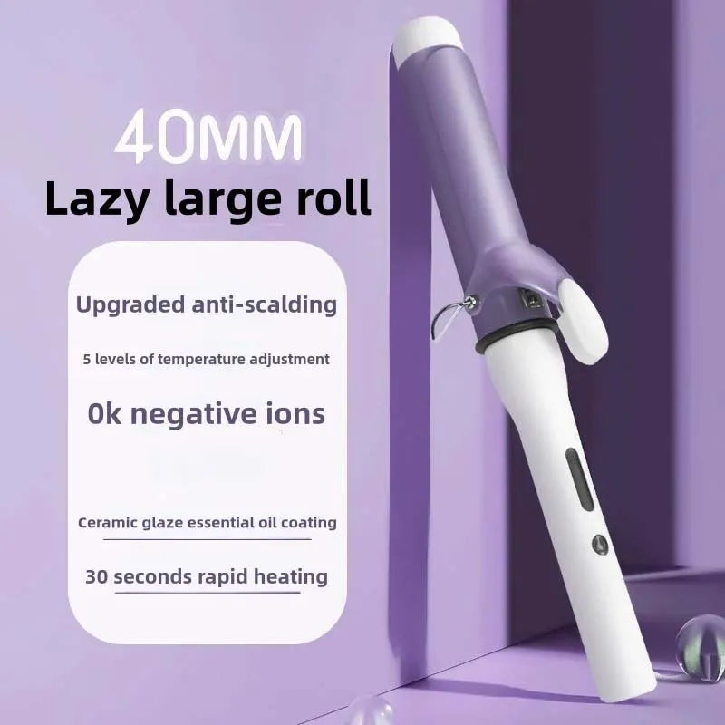 40Mm Curling Barrel Fast Heating Curling Irons Tourmaline Ceramic Curling Iron Large Electric Curler Hair