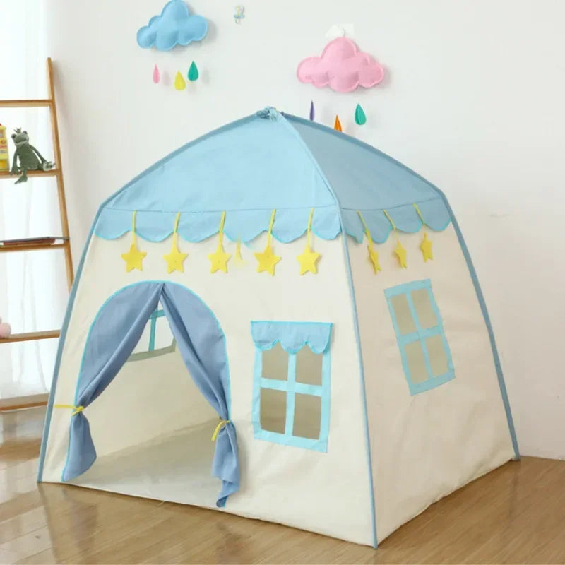 130CM Baby Castle Portable Children's Tent Folding Kids Tents Baby Play House Large Girls Pink Princess Castle Child Room Decor