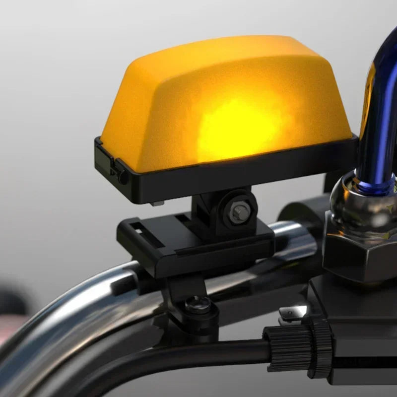 Motorcycle Decoration Modified Light Adjustable Handle Helmet Light USB Rechargable Warning Taxi Box Sign LED Lamp