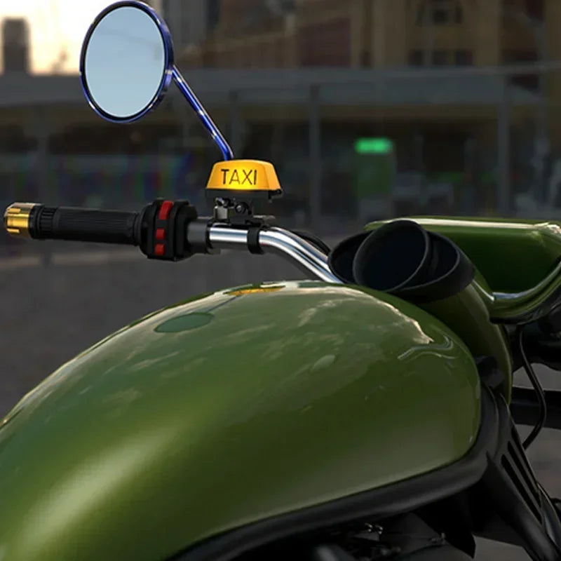 Motorcycle Decoration Modified Light Adjustable Handle Helmet Light USB Rechargable Warning Taxi Box Sign LED Lamp