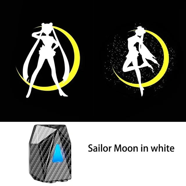 Novelty Cartoon Car Light Wireless Dynamic Projector LED Car Door Lamp Children Animetion Atmosphere Decor Light Warning Welcome