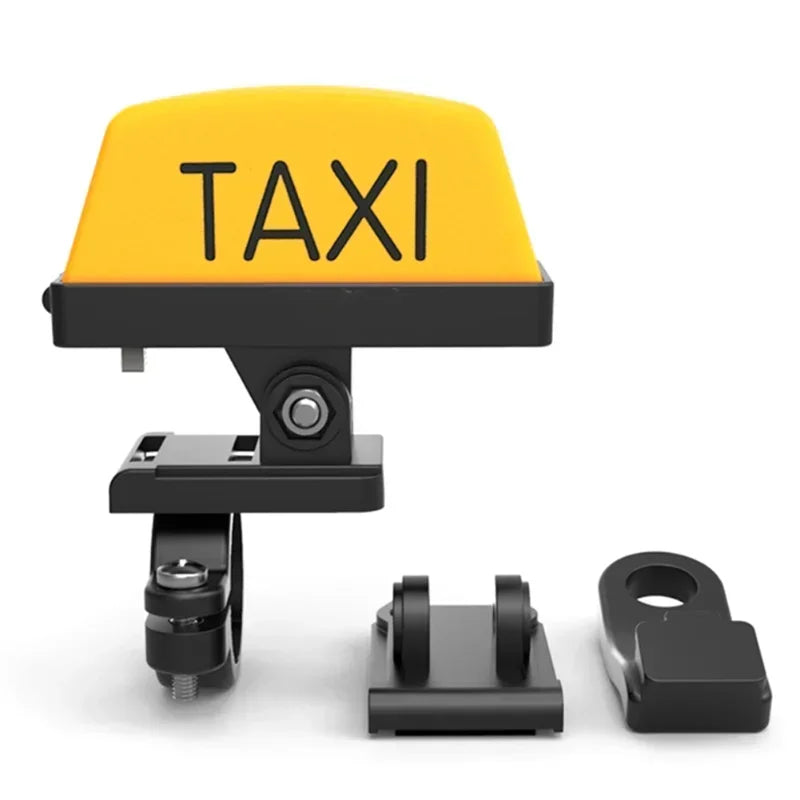 Motorcycle Decoration Modified Light Adjustable Handle Helmet Light USB Rechargable Warning Taxi Box Sign LED Lamp