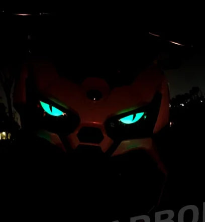 3D Devil's Eye Luminous Stickers Motorcycle Helmets Night Light Decor Cute Eyes Vinyl Decal Reflective Stickers Accessories