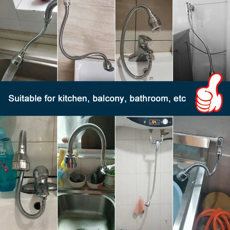 360 Degree Adjustment Kitchen Faucet ExtensionTube Water Saving Nozzle Filter Faucet Home Bathroom Gadgets Kitchen Accessories